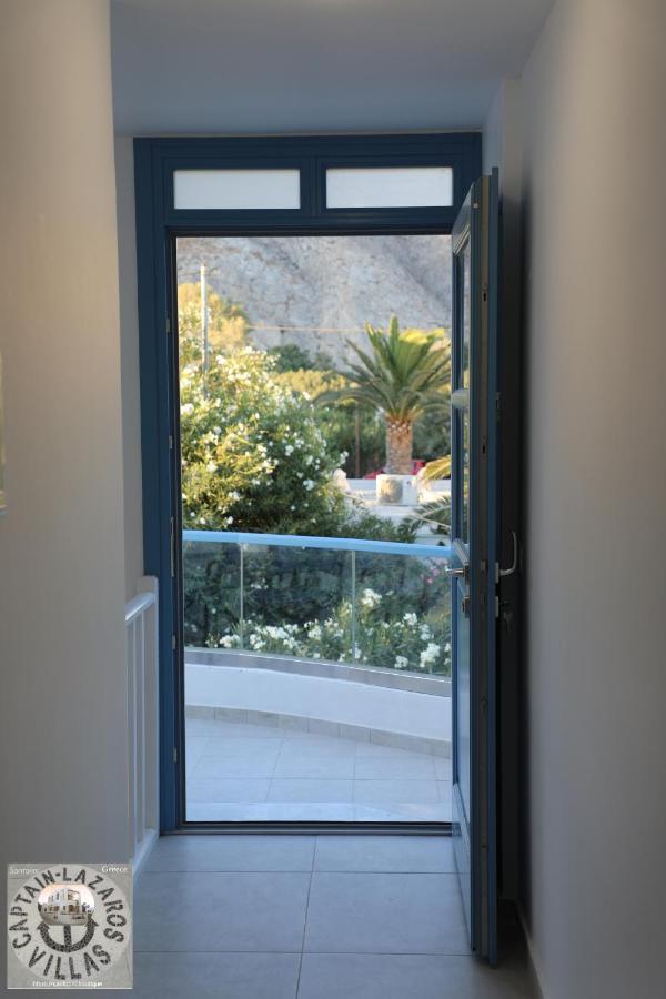 Located By The Sea One Beachfront Private Captain Lazaros Pool Villa With Loft In 750Sqm Spacious Private Plot-Jacuzzi-Sunrelax-Furnished Terace-Gazebo-Private Parking,Sleep 3 Adults And 2 Children, Just Steps From The Black Beach-Seaview Períssa Eksteriør bilde