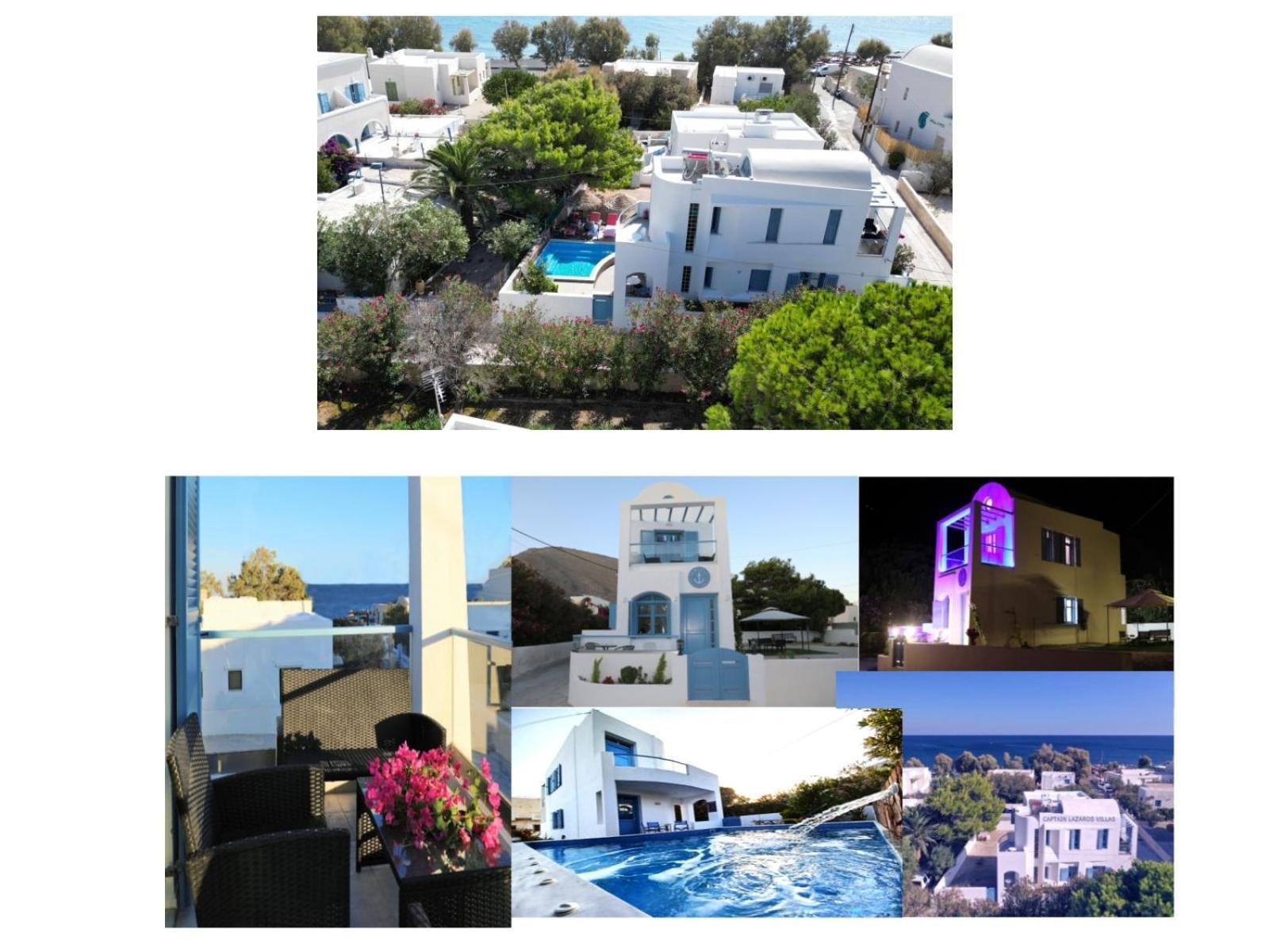 Located By The Sea One Beachfront Private Captain Lazaros Pool Villa With Loft In 750Sqm Spacious Private Plot-Jacuzzi-Sunrelax-Furnished Terace-Gazebo-Private Parking,Sleep 3 Adults And 2 Children, Just Steps From The Black Beach-Seaview Períssa Eksteriør bilde