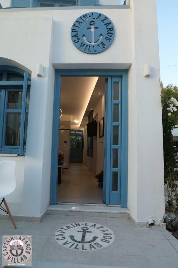 Located By The Sea One Beachfront Private Captain Lazaros Pool Villa With Loft In 750Sqm Spacious Private Plot-Jacuzzi-Sunrelax-Furnished Terace-Gazebo-Private Parking,Sleep 3 Adults And 2 Children, Just Steps From The Black Beach-Seaview Períssa Eksteriør bilde